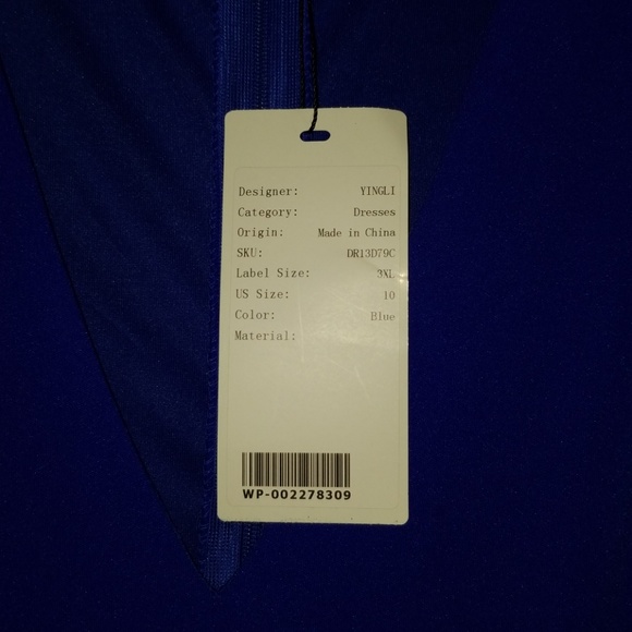 ♥️🛍Size 10 to 14!Gorgeous royal blue dress, NWT🌹 - Picture 4 of 8